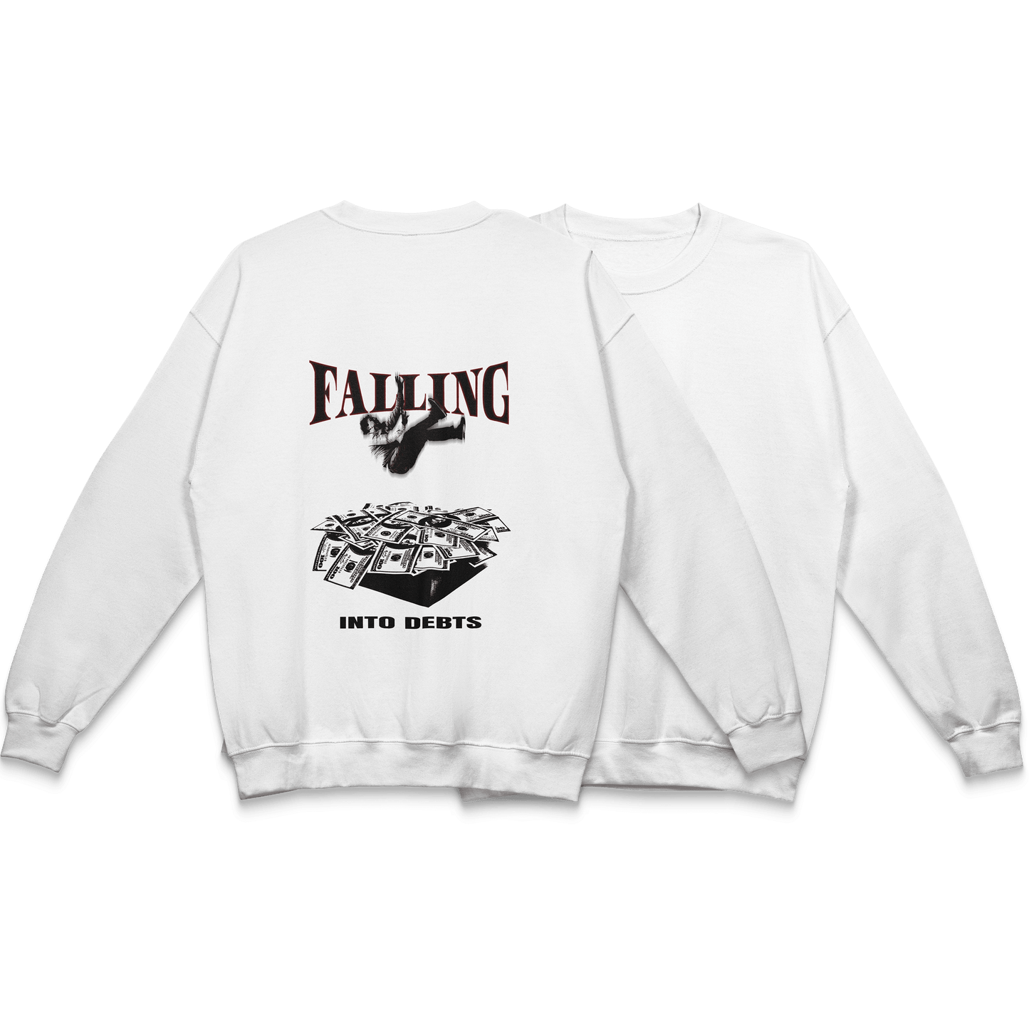 white, gildan, alb, tricou, falling, deductibil, front, back
