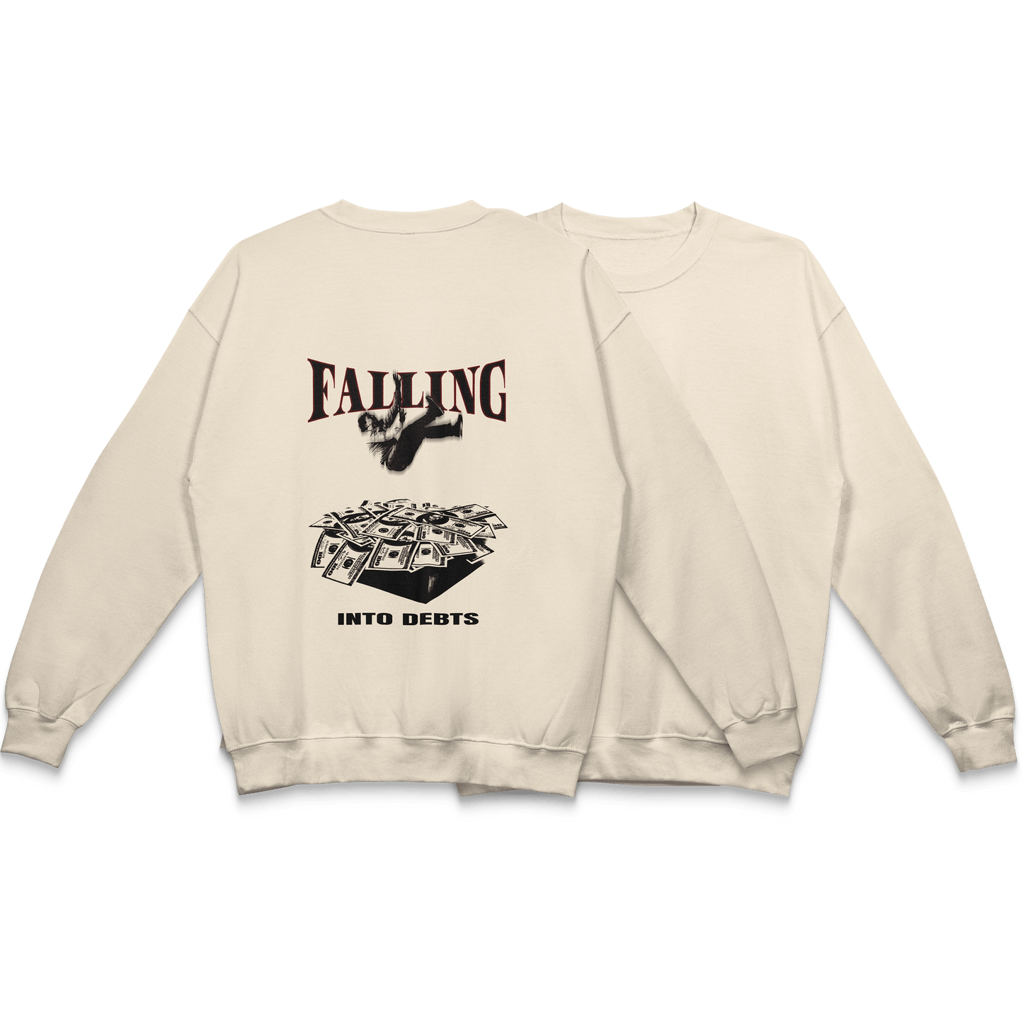 cream, gildan, crem, tricou, falling, deductibil, front, back