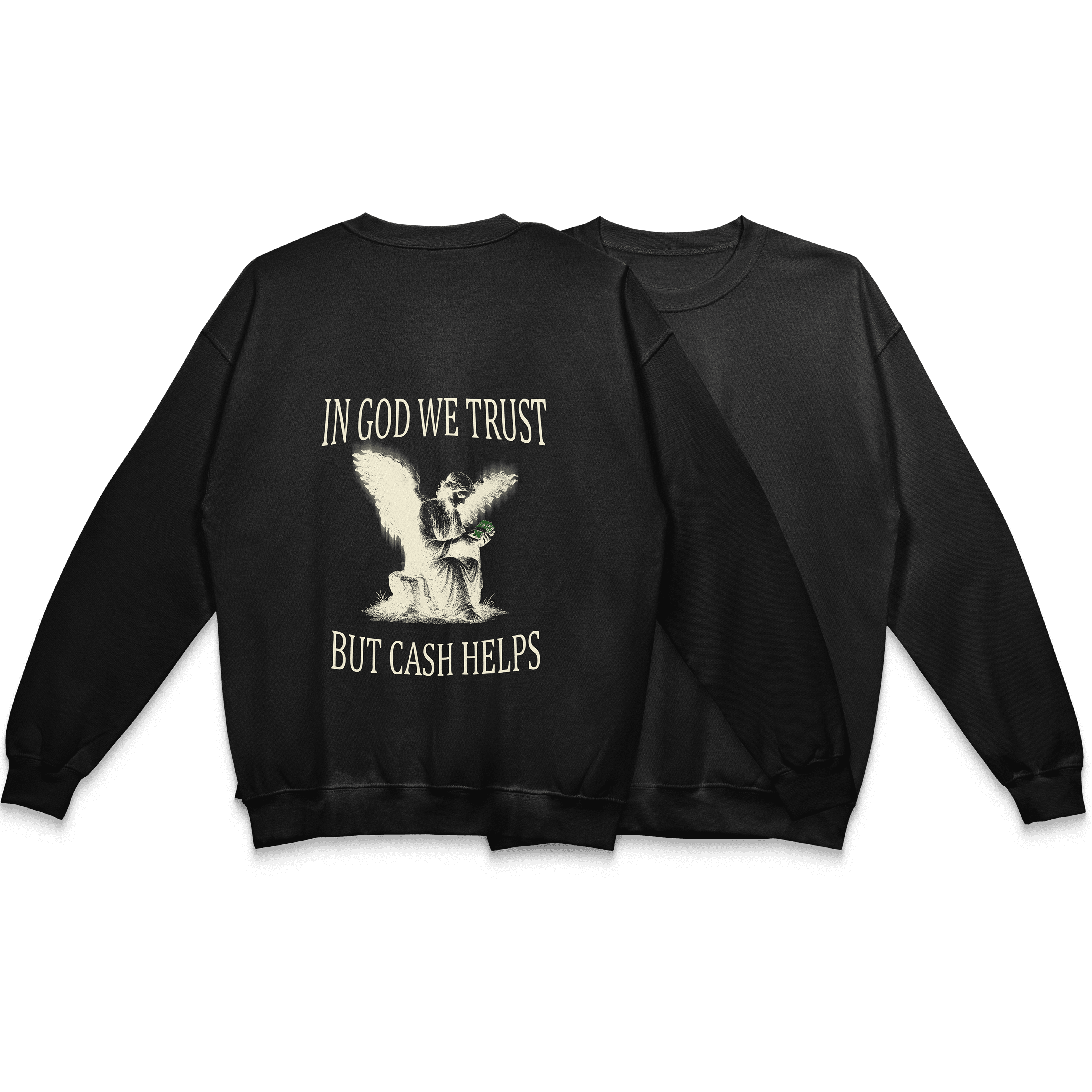 black, gildan, negru, tricou, cash, deductibil, front, back